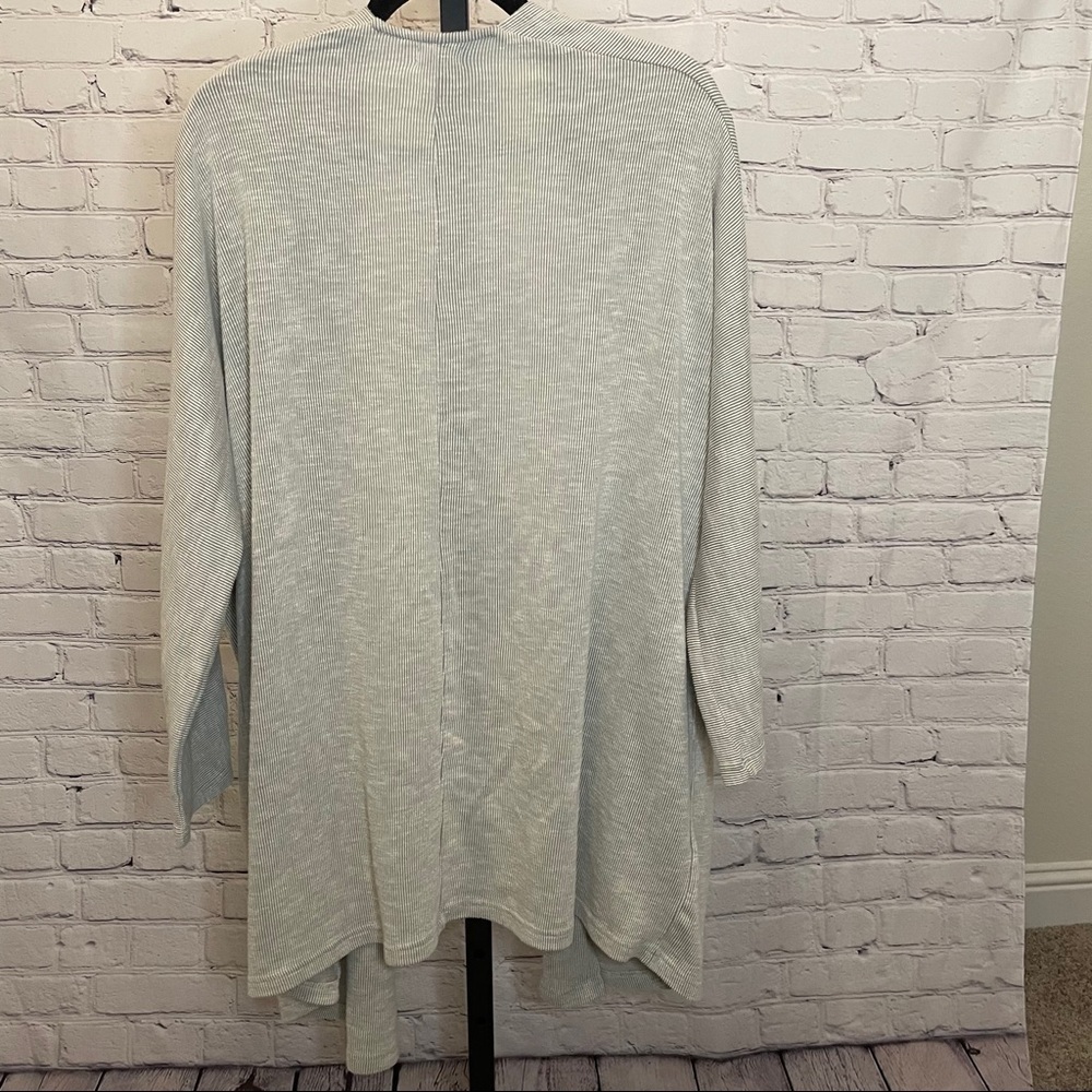 Donnie Ribbed Sandwash Sweater Coat Cardigan - Picture 4 of 7